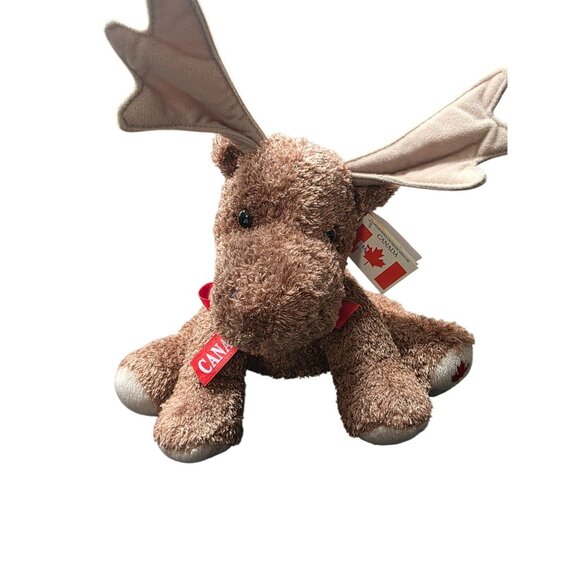 Wild Wonderz Canada Brown Moose 12"' Plush Stuffed Animal - Picture 2 of 9